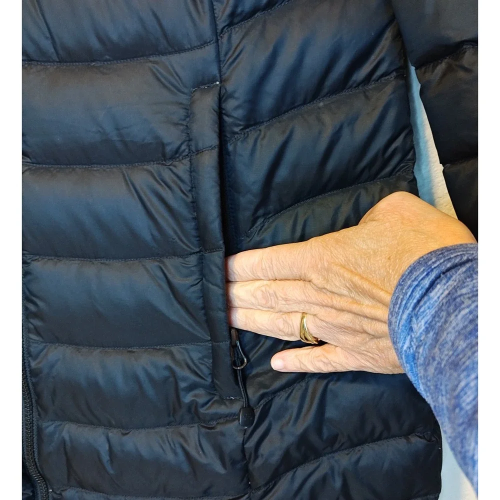 The North Face Metropolis Parka II Women Large Black Hooded Down Puffer Jacket